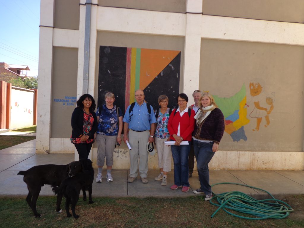Zu Besuch im Kolping-Haus (in dem ich wohne). Links: Beatriz Iglesias, die Direktorin von Kolping Cochabamba.