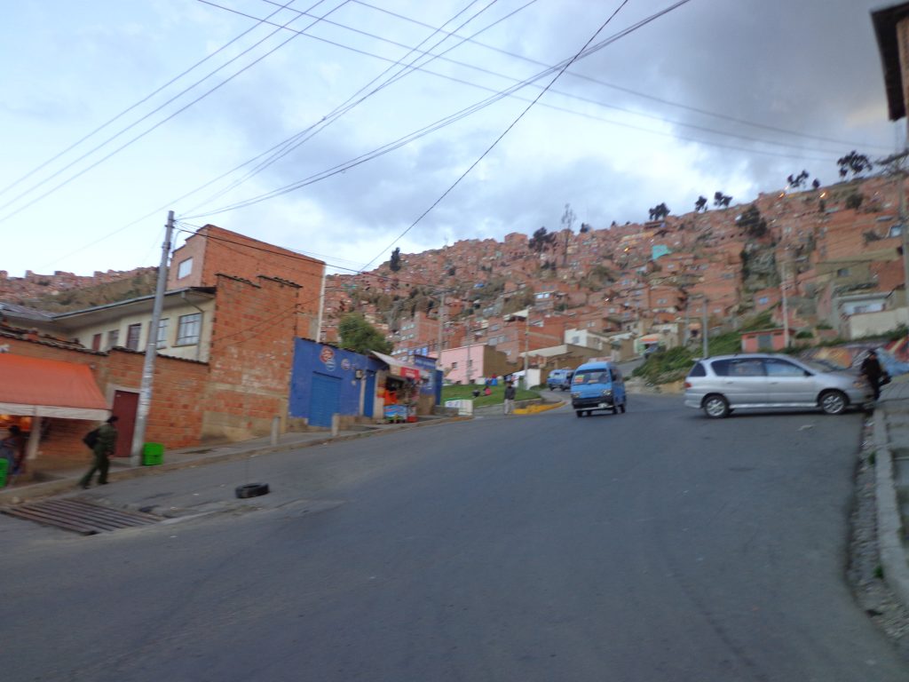 So steil sind die Straßen von La Paz.